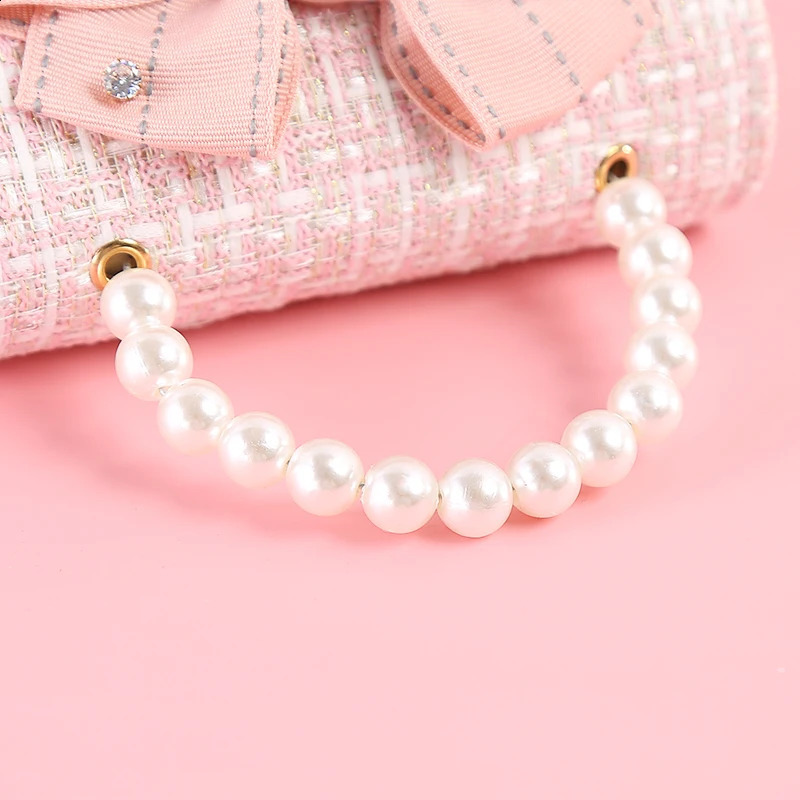 Korean Kids Purses and Handbags Mini Crossbody Cute Girls Pearl Hand Bags Tote Little Girl Small Coin Pouch Party Purse Gift 250113