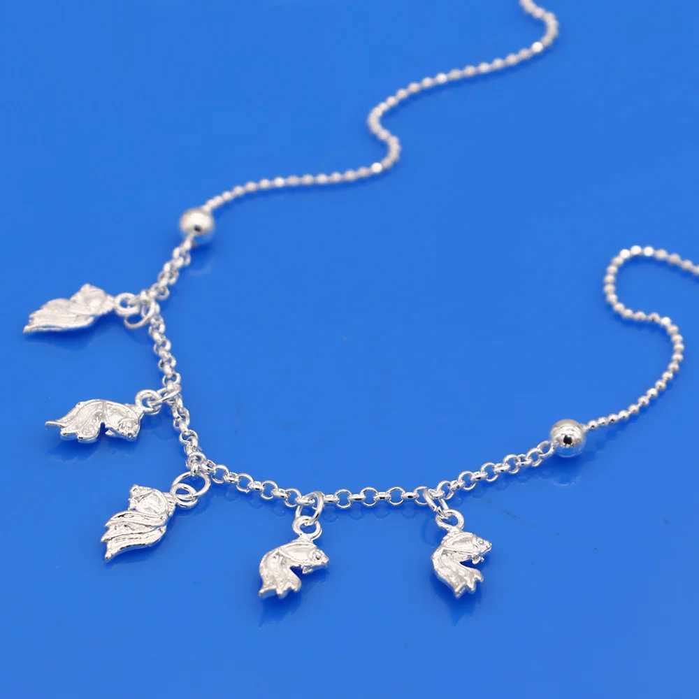 23cm+5cm Adjustable Chain Wing Angel Anklet for Women Simple 925 Sterling Silver Chain Anklet Female Foot Beach Jewelry GiftXJ250121