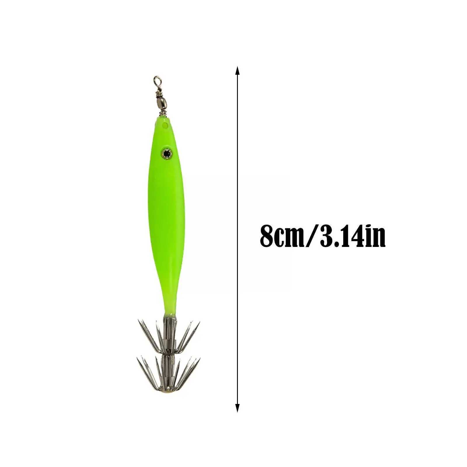 5pcs/Set Luminous Blowing Tube Octopus Jig Hook Wood Cloth Hook Sea Roll Fishing Squid Bait Explosion Shrimp Hook Artificial JigXJ250122