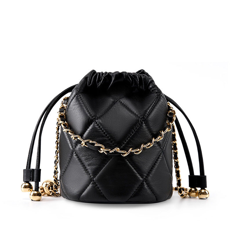 Bag New Crossbody Bucket 2025 Luxury Versatile Handheld Small Chain Genuine Leather Women's Bag