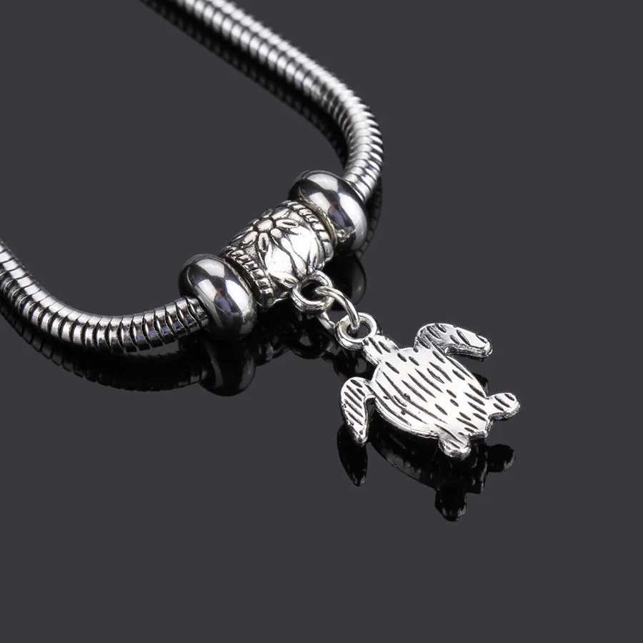 Cute Stainless Steel Bracelet Hand Women Sea Animal Turtle Gift Friend Original Gifts Jewelry W250121