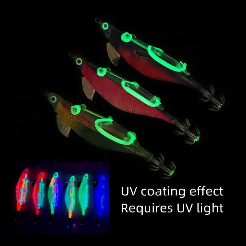 New 1Set 10pcs Fishing Lures Kit Squid Jig Bait Artificial Luminous Webfoot Octopus Egi Lure Wobbler Cuttlefish Hook Sea TackleXJ250122