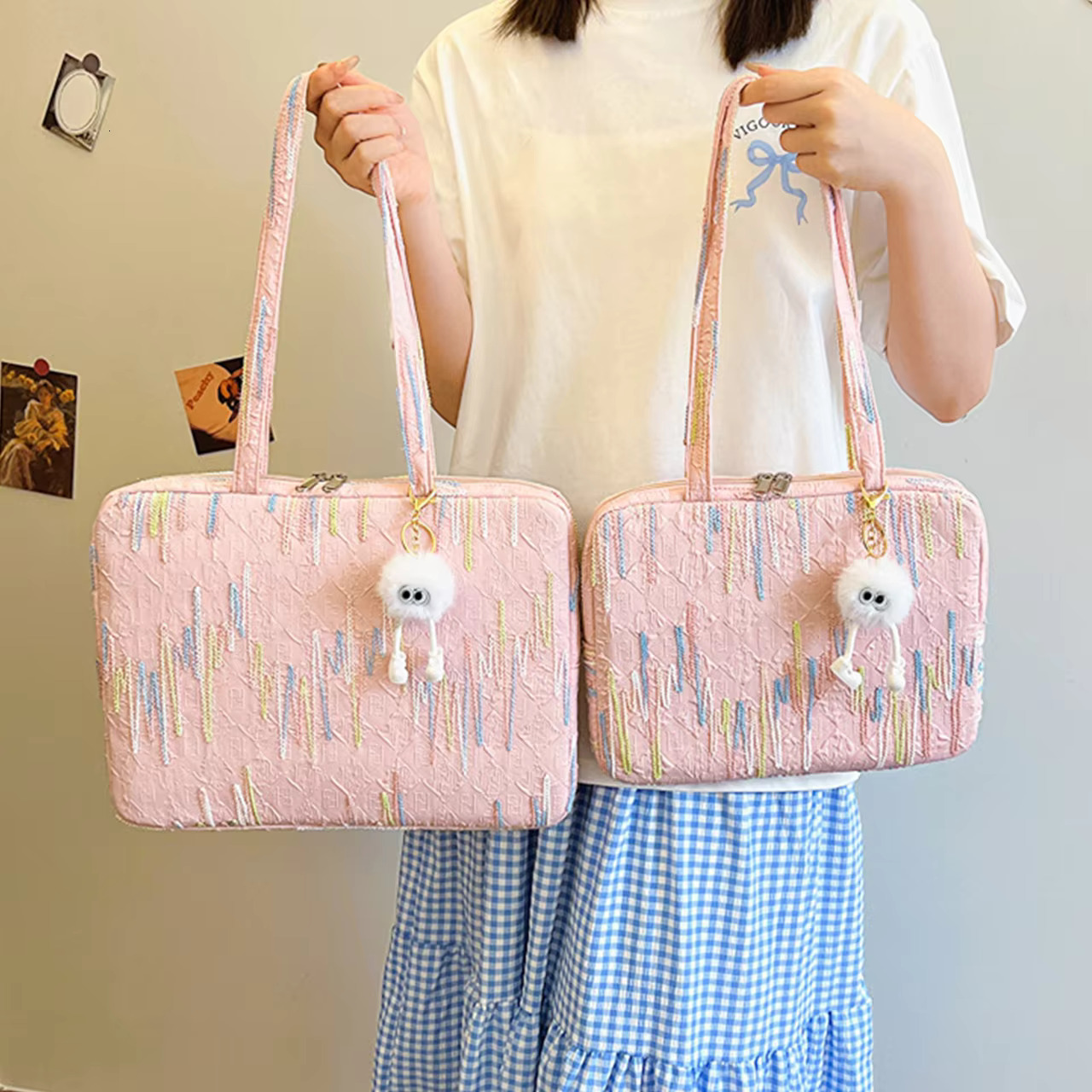 11 13 14 15 Inch Laptop Handbag Large Capacity Shockproof Notebook Bag Cute Breathable for Ipad/book/Xiaomi/Lenovo