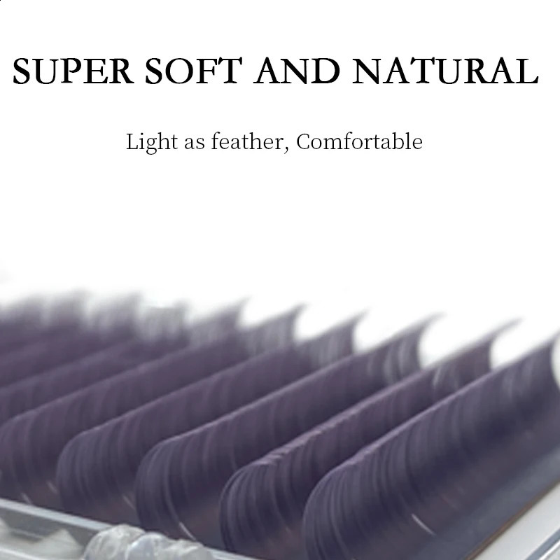NATUHANA Dark Colored Eyelashes Extension Individual Natural False Mink Colorful Eyelash Grey Blue Color Lashes for Party Makeup 250110