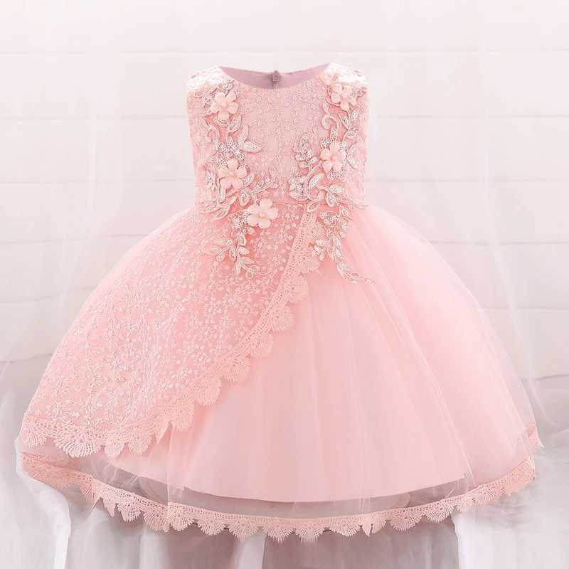2022 Christmas Celebration Christening First Birthday Dress Baby Girl Party Flower Toddler Infant Princess Clothes 3 6 12 Months X250203
