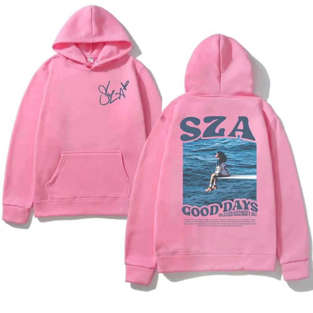 Singer Sza Music Album Sos Print Hoodies Mens and Womens Sportswear Hip Hop Autumn/Winter Neutral Streetwear Y2K Fan GiftsXJ2500118