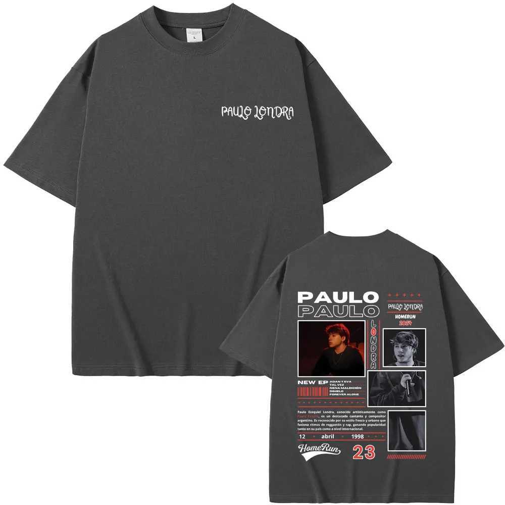Best Famous Rapper Paulo London Homerun Graphic T-shirts Men Women Hip Hop Vintage T Shirts Male Fashion Casual Oversized Tshirt X250203