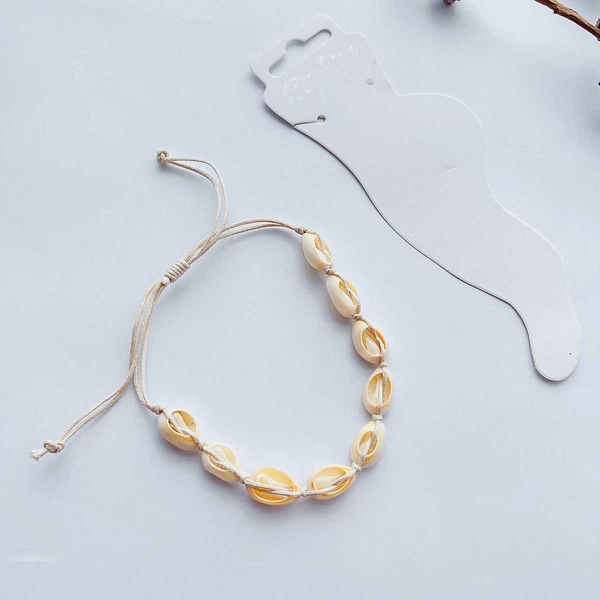 Seashell anklets womens rope braided beach resort Bohemian style accories ornamentsXJ250121