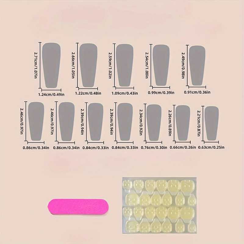 Frosted Brown Wearable Nail Art Medium To Long Style Square French Style Nail Piece Broken Diamond Nail Art False Nails WomenW250120