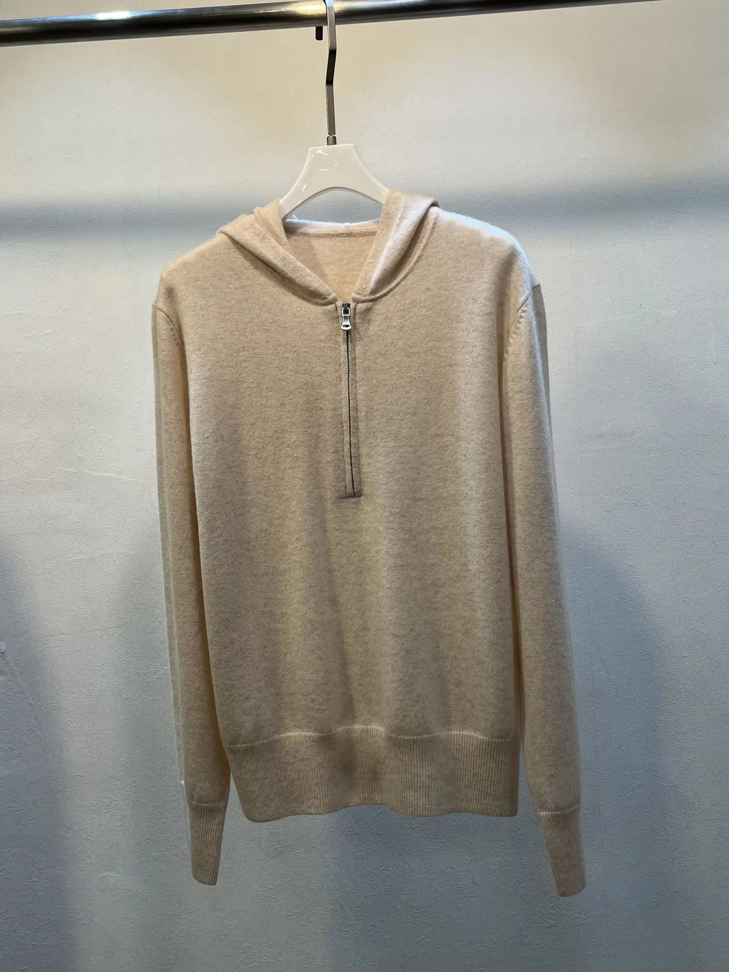 y Two Pieces 100% Cashmere Sets Wool Suits Female Hooded Warm Mink Knit Tops Wide Leg Pant WY1689 250108