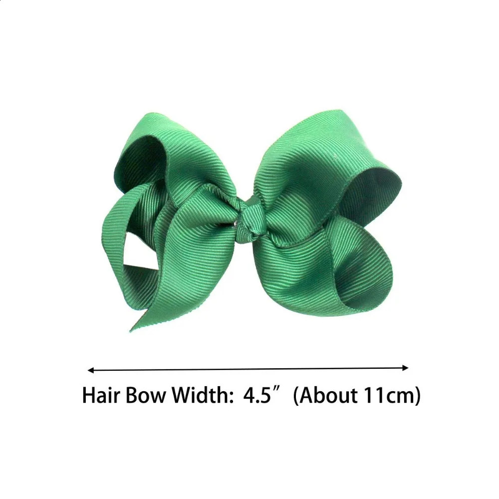 40/58Colors 4.5 Inch Kid Girls Large Ribbon Hair Bows Clips Accessories for Toddlers Kids Girls hair Accessories 250120