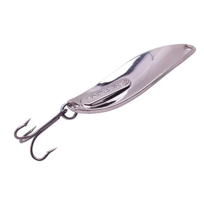 Metal Vib Leech Spinners Spoon Lures 10g 15g 20g Artificial Bait with Feather Hook Night Fishing Tackle for Bass Pike PerchXJ250122
