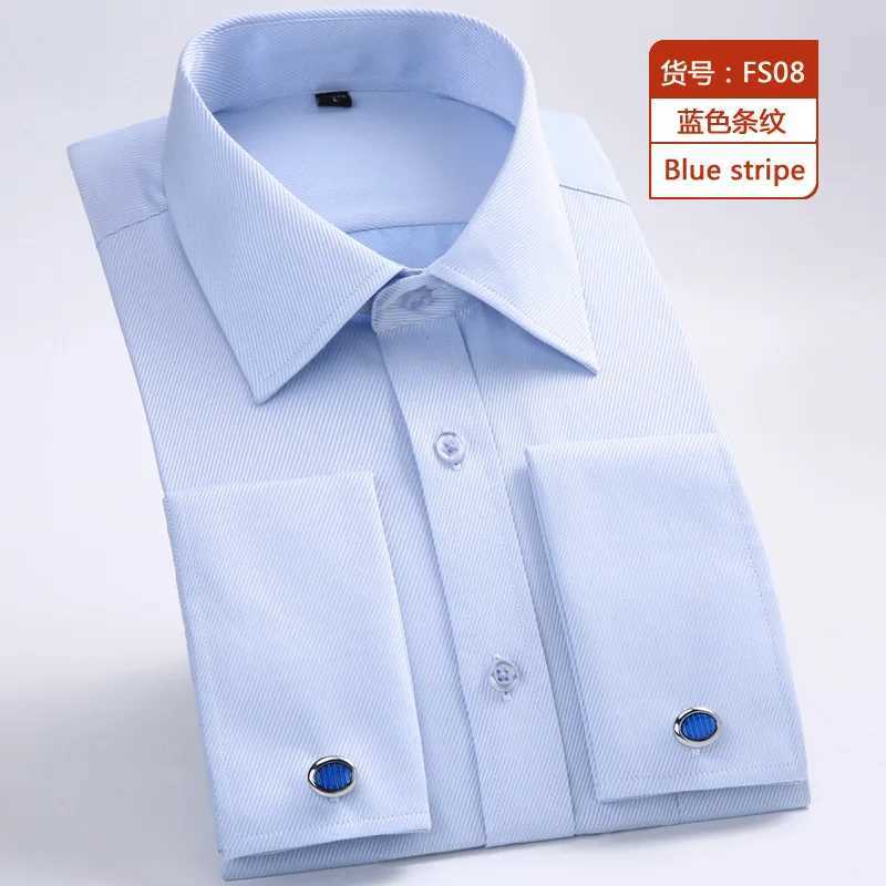 6XL Mens long-sleeved shirt Spring/Summer Formal Dress Business Casual Cotton no-iron High quality breathable plus sizeXJ250121
