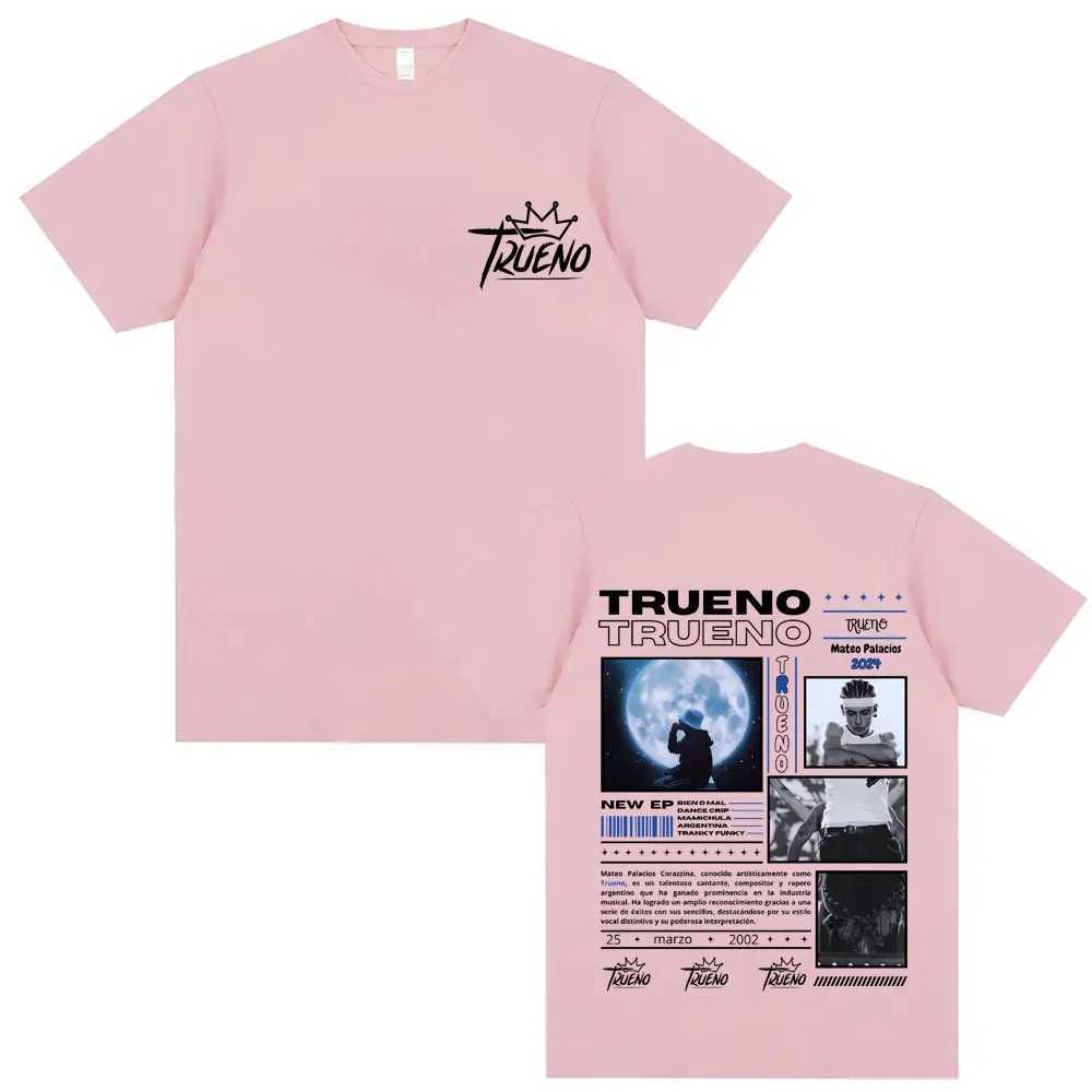 Rapper Trueno Graphic T-shirt Male Hip Hop Fashion T Shirts Mens Casual Pure Cotton Oversized Tshirt Unisex High Quality Tees X250203