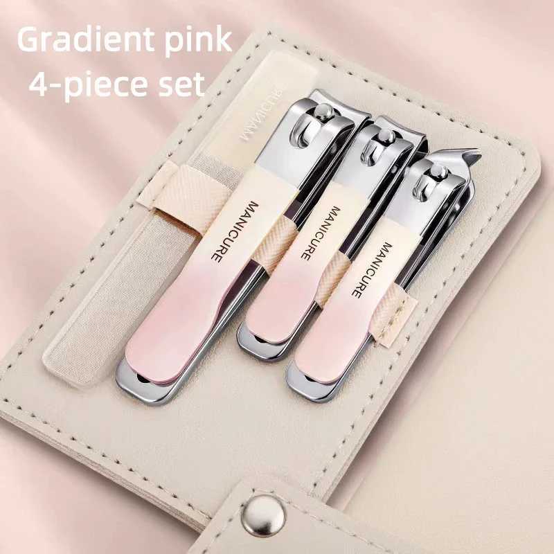 Manicure Set Stainless Steel Nail ClipperProfessional Men/Women Nail Clippers Kit 4 PcsTravel Manicure Grooming Kit Nail ClippXJ250116