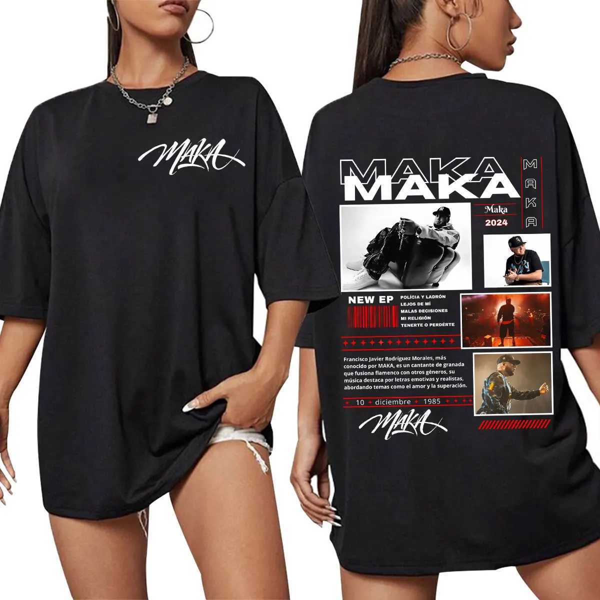 Rapper For Tour Merch T Shirts Men Women Clothing Fashion Vintage T-shirt Cotton Casual High Quality Cotton T Shirt Streetwear X250203