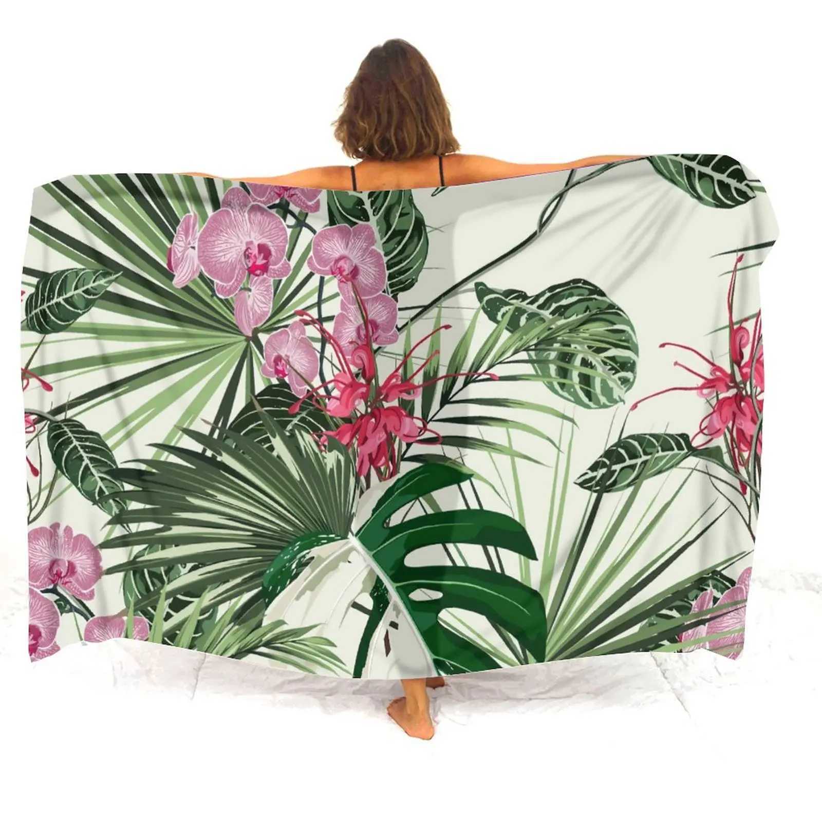 Haii Beach Resort Scarf Sarong Large Size Womens Custom Beach Coat Smock Summer Polynesian Womens Sarong W250120