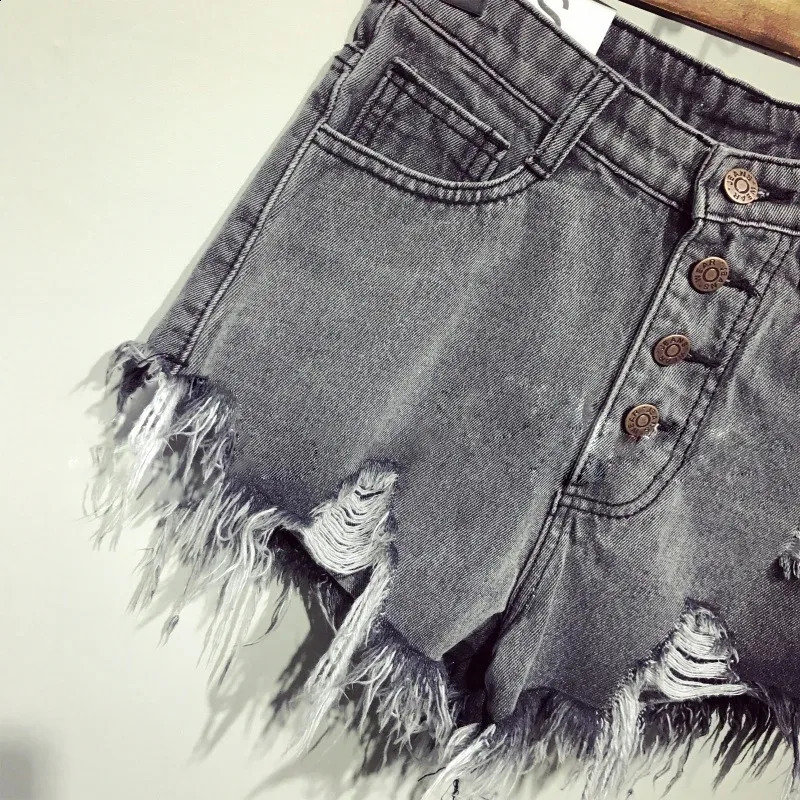 Denim Booty Shorts with Fur Lining for Women Sexy Short Jeans for FemaleCasual and Fashionable Big Size High Waisted Summer 250116