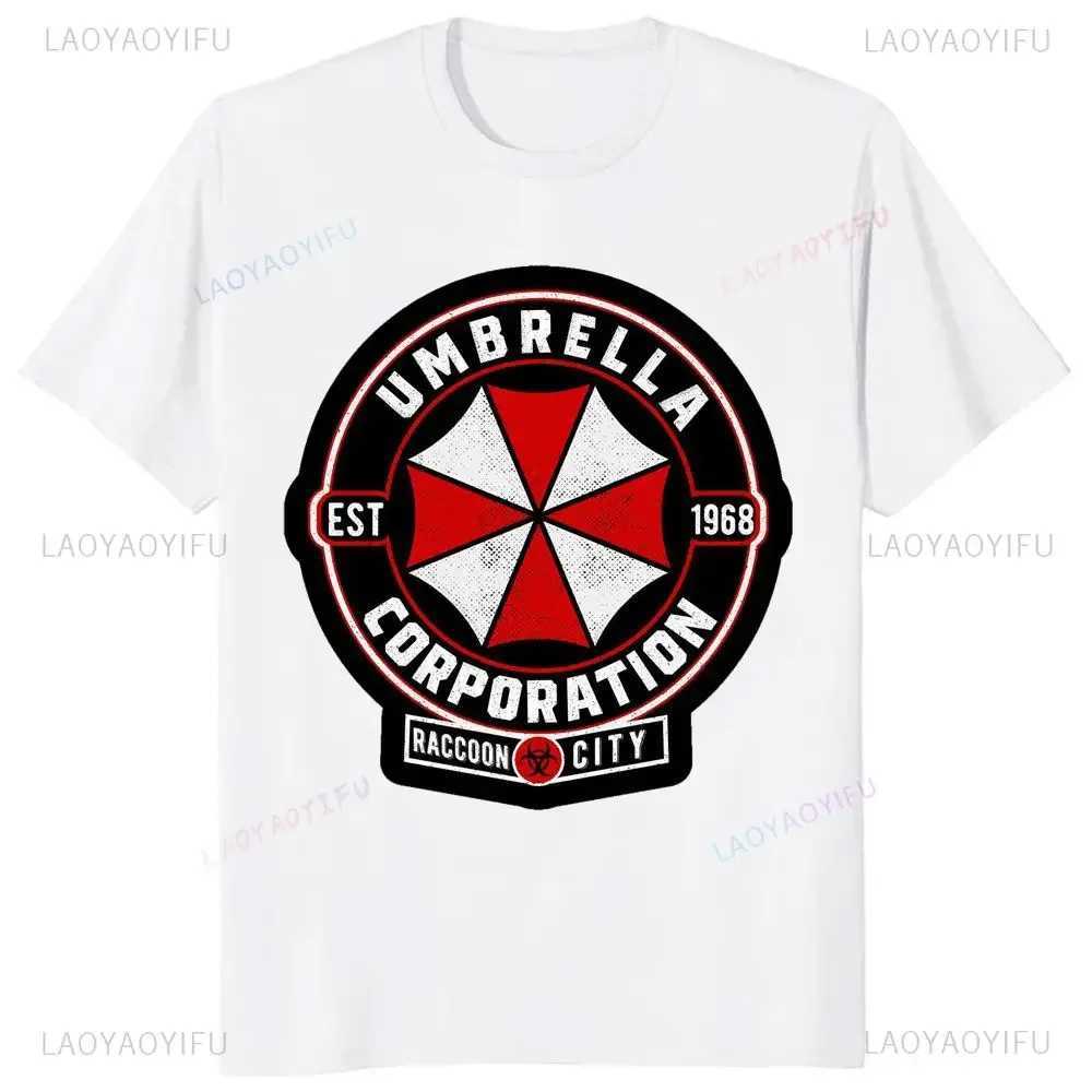 Fun Game Resident Evil 4T Shirt Mens and Womens Graphic Clothing Trend Harajuku Short Sleeve Universal Graphic Large T-shirt X250203