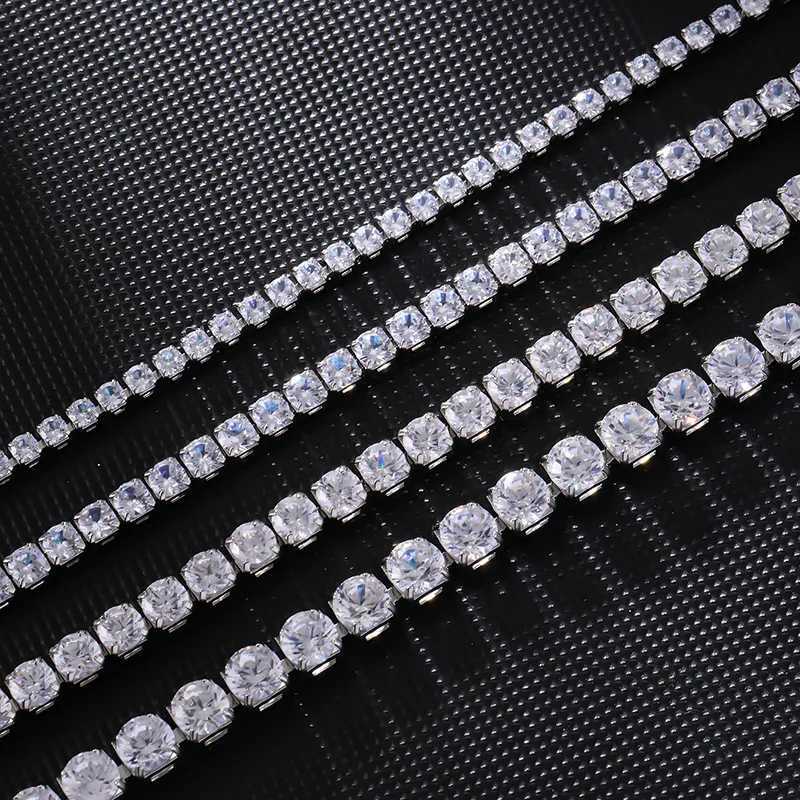 rs Tren 3/4/5/6mm Lab Diamond Necklace 14K White Gold Party Wedding Chocker Necklaces for Women Men Hiphop Jewelry GiftXJ250114