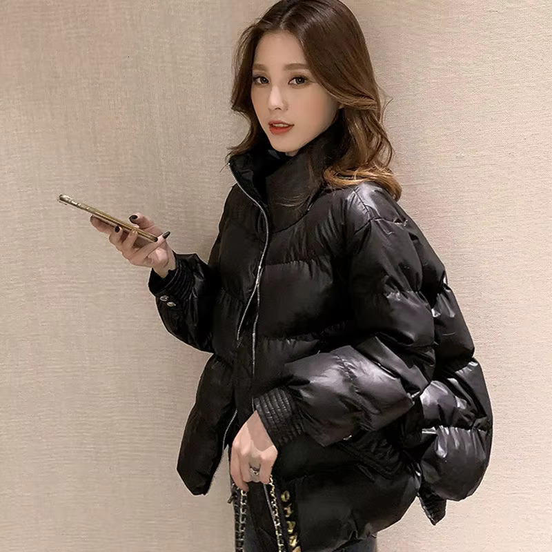 Reflective Jacket Clothes Coat Women's Woman New Clothing Winter Parka Puffer Down Korean Style Jackets Elegant Coats Female