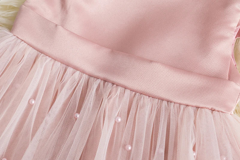 Girls Baby Summer Dress Wedding Birthday Party Fluffy Lace Dress 1-5 Y Toddler Dress Elegant Tutu Vestidos Kids Clothes 250117