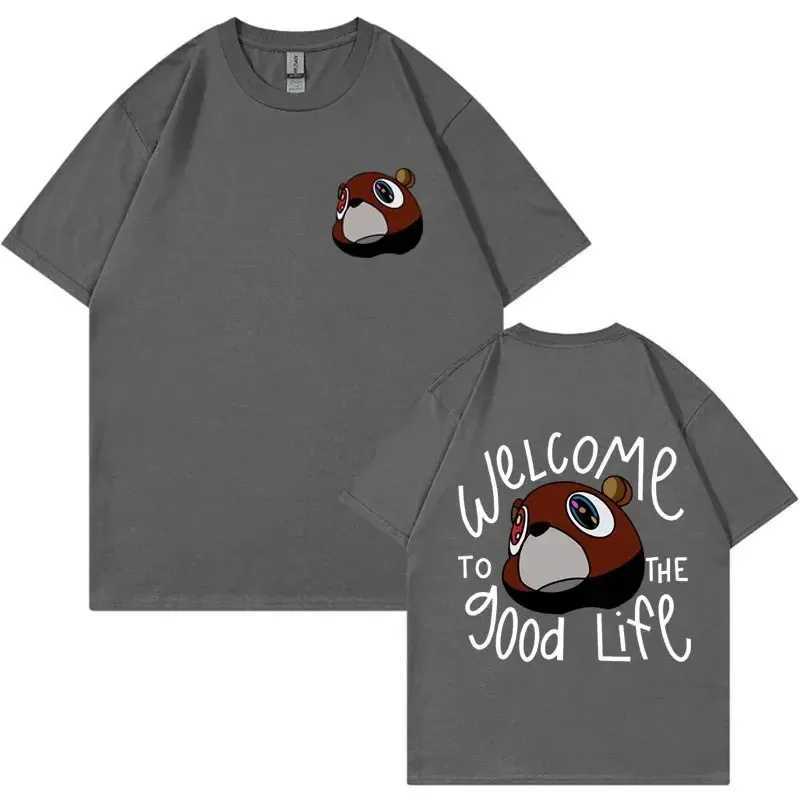 Graduation Place The Good Life Print T Shirt Mens Womens Vintage High Quality T-shirt Hip Hop Punk T Shirts Streetwear X250203