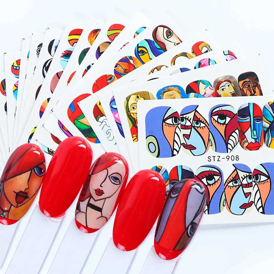 1set Nail Decals Water Transfer Stickers Sexy Lips Tongue Makeup Girls Sliders Decoration Manicure Wraps Tattoo BESTZ756-765-1XJ250120