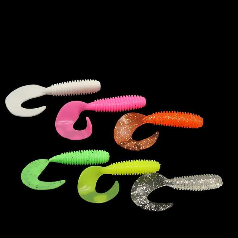 10pcs/Lot Soft Lures Silicone Bait 55/65/75mm Goods For Fishing Sea Fishing Pva Swimbait Wobblers Artificial TackleXJ250122