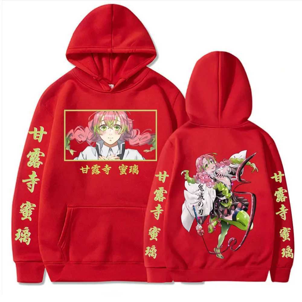 Anime Demon Slayer Kawaii Kanroji Mitsuri Hoodies Printed Men Women Harajuku Pullover Loog Sleeve Hooded Unisex SweatshirtXJ2500118