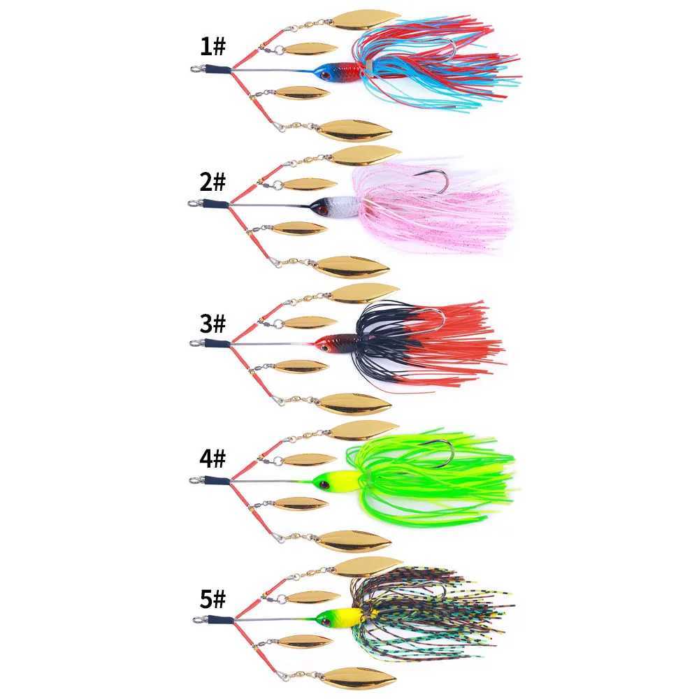 22g 13cm Strong Fishing Jig Bait Comes With double Composite Rotating Sequins Artificial Bait Sharp Hook Realistic Swimming LureXJ250122