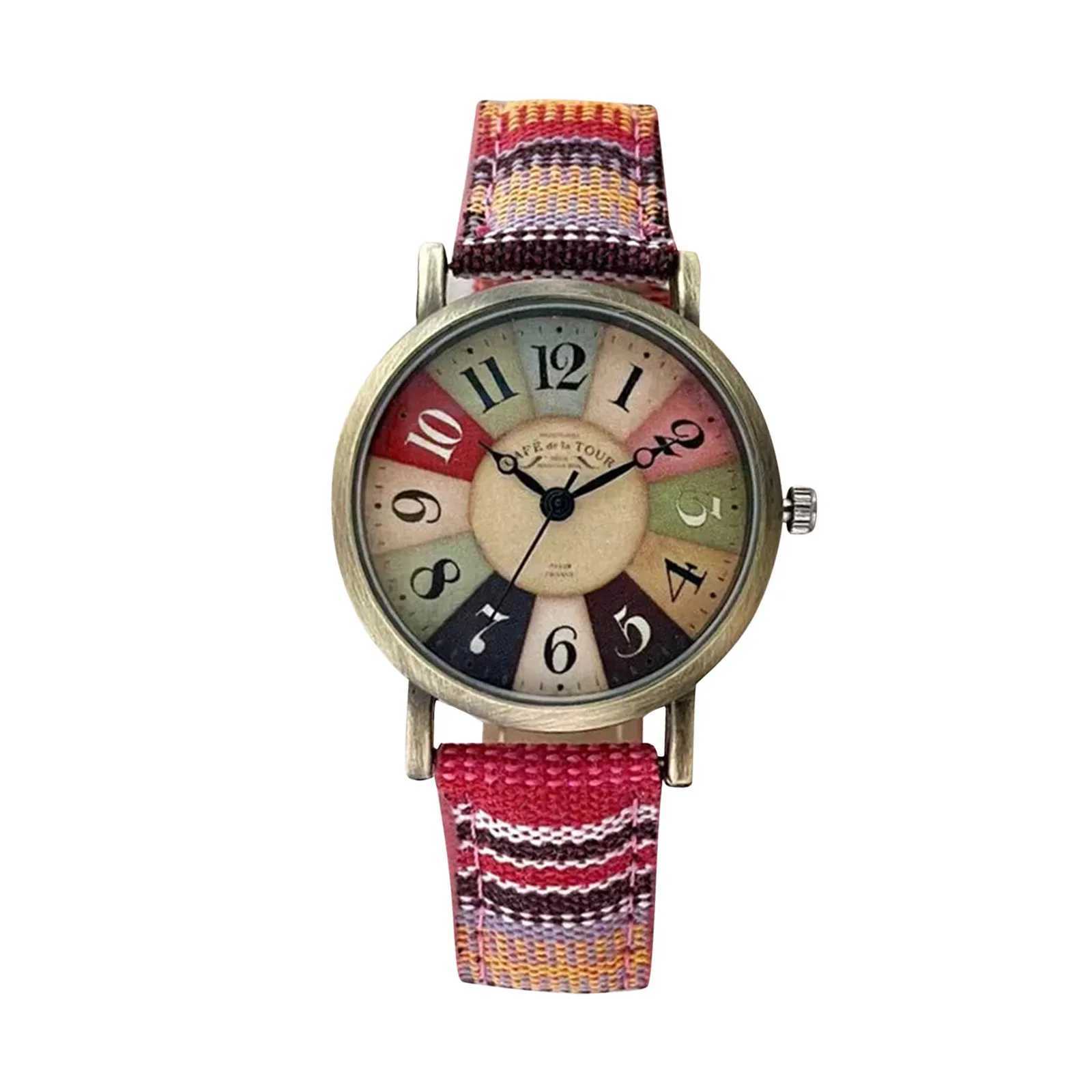 Watches For Wen With Mticolour Pattern Men Hand Band Watches For Wen X250203