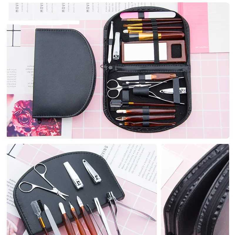 18pcs/set Nail Clipper Manicure Tool Set Portable Hygiene Clipper Beauty Kit Foot Care Nail Cutter Tools for Nail Art SalonXJ250116