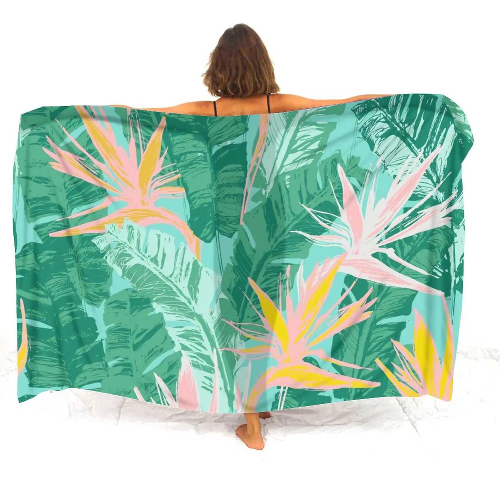 Haii Beach Resort Scarf Sarong Large Size Womens Custom Beach Coat Smock Summer Polynesian Womens Sarong W250120