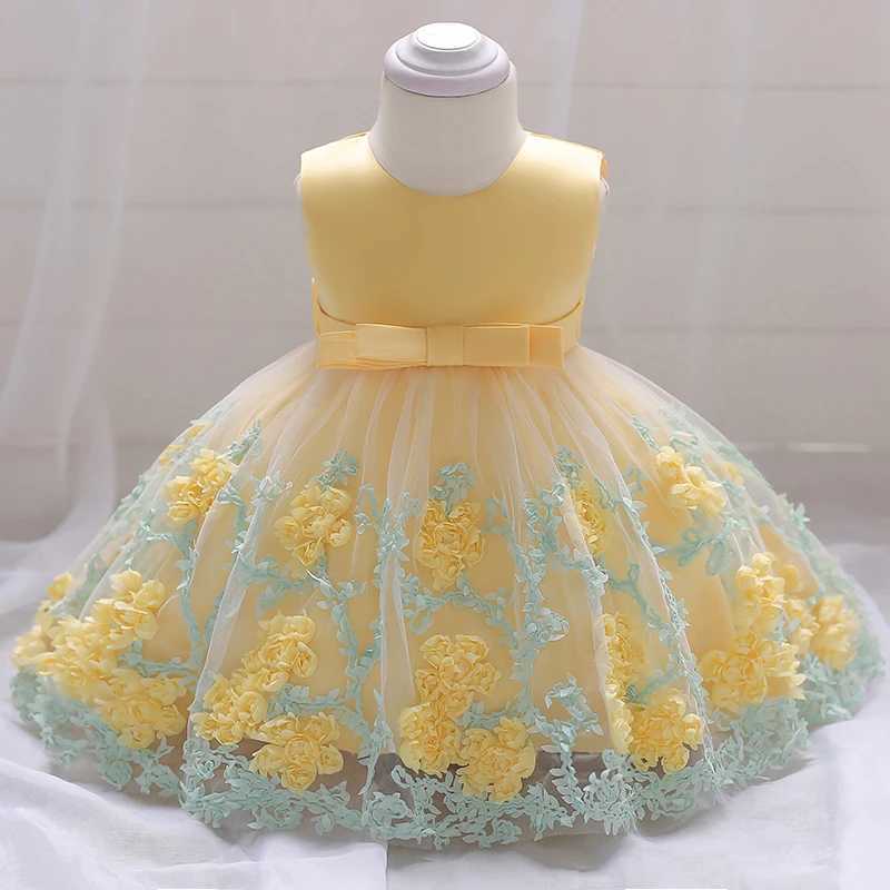Summer Flower Girl Dress Princess Christening Birthday Dress for 1 Year Baby Girl Party Wedding Prom Dress Dresses 12 24 Months X250203