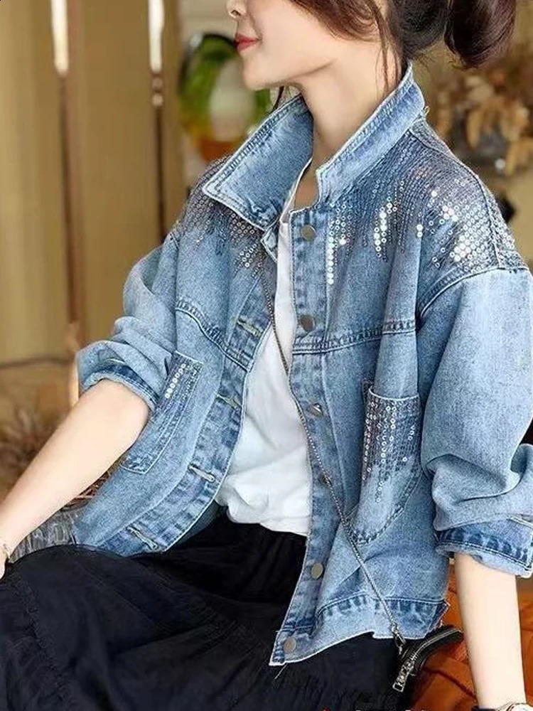 Denim Jacket For Womens Jackets Women Coats Jean Coat In Outerwears 250120wtt