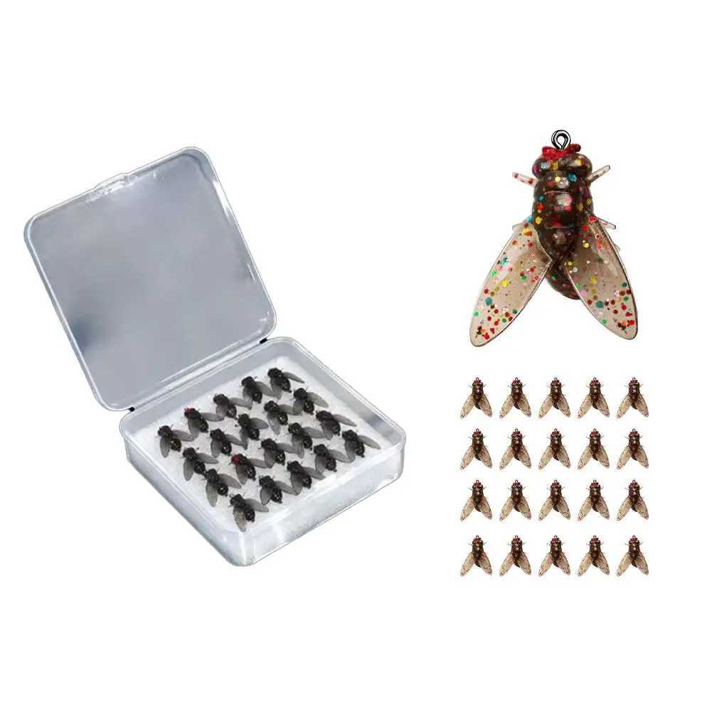 Bionic Fly Fishing Bait(20PCS) 2024 New Fly Hook Soft Bait Add Fish Attractant Fishing Gear For Salmon TroutXJ250122