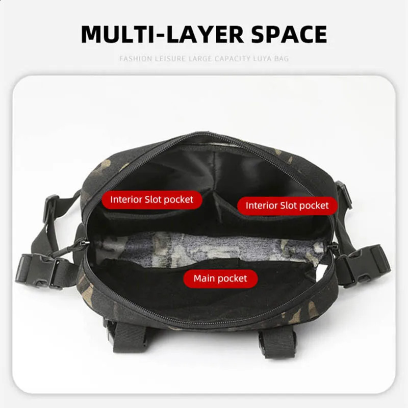 Tactical Chest Rig Backpack Camping Recon Kit Bag Molle Vest EDC Front Pouch MultiPurpose Daypack For Hiking Fishing Lure Pack 250121