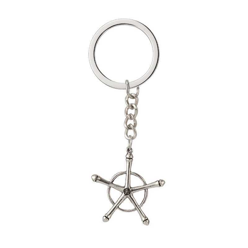 Anime Bleach Necklace Quincy Ishida Uryuu Cosplay Ginrei Gojiaku Amulet Alloy Choker Chain Keychain Pendant Jewelry GiftsXJ250121
