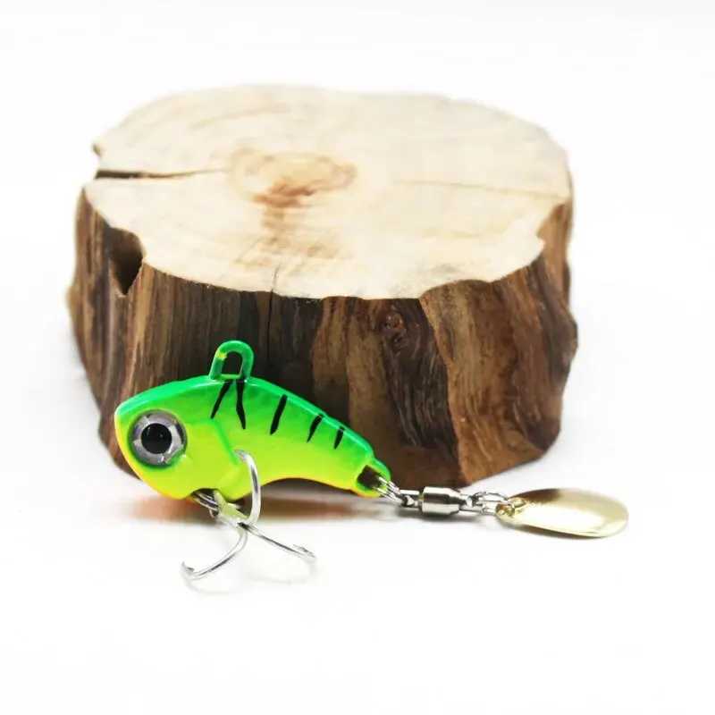 Luya Bait Metal VIB Small Cyclone Rotary Vibration VIB Glitter Iron Plate Sea Fishing Freshwater BaitXJ250122