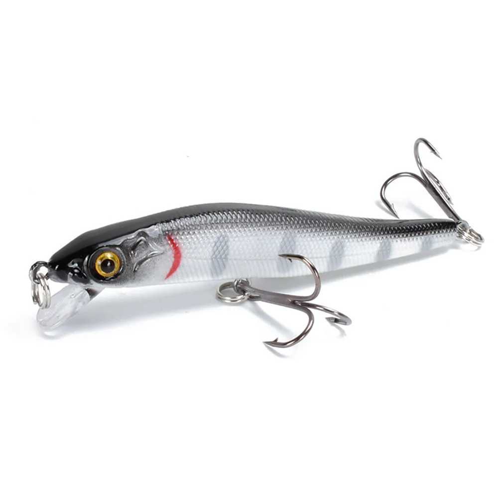 1Pcs Floating Crankbait Minnow Fishing Lures 5.8g 85mm Bass Trolling Pike Plastic Hard Bait Wobbler Swimbaits Pesca TackleXJ250122