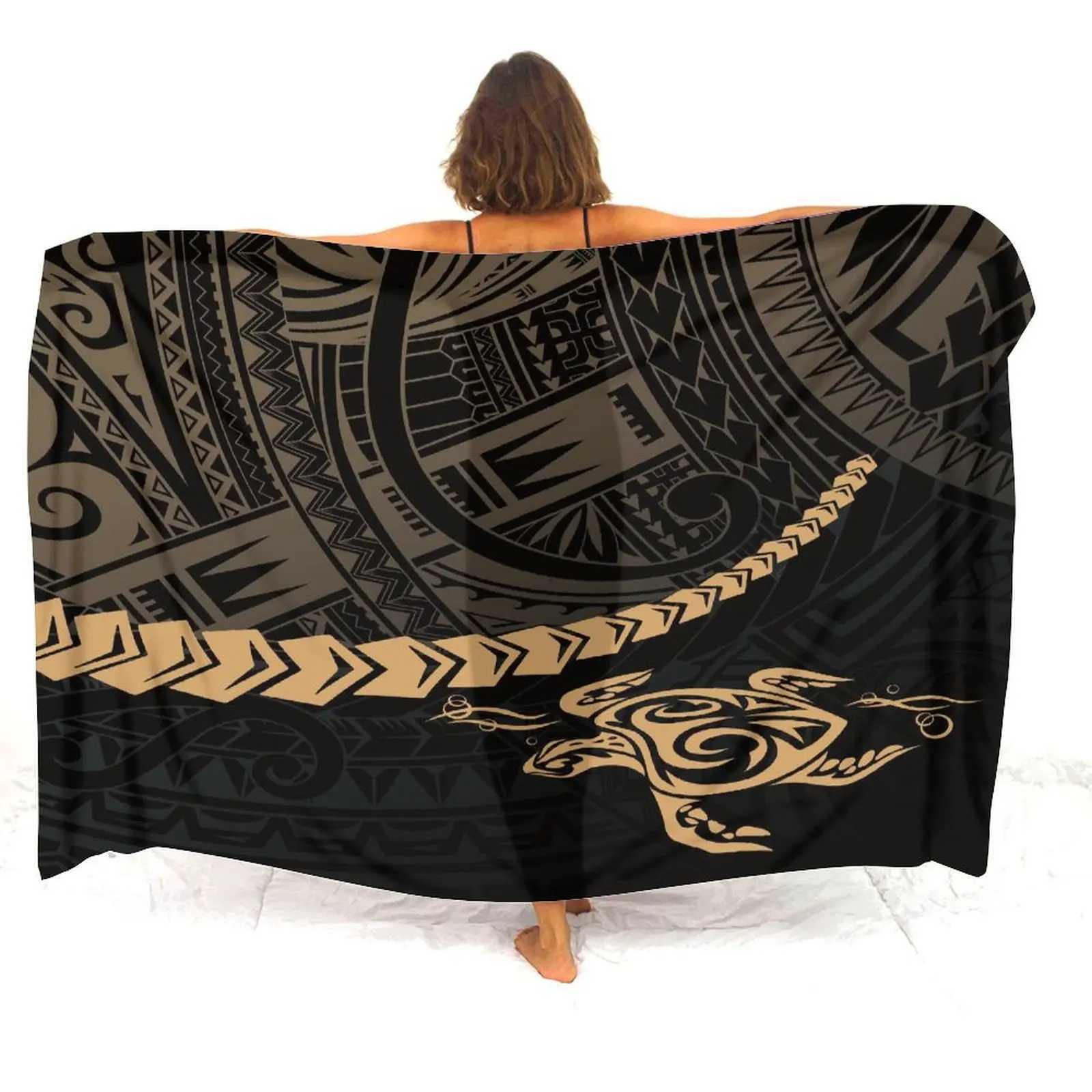 Polynesian Womens Sarong Samoan Womens Pool Party Shl Sun Protection Windbreak Coat Temperament Island Sarong W250120