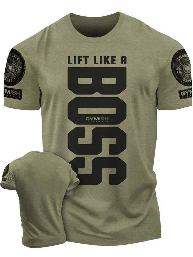 3D Printing Adrenaline Workoout Gym T-Shirt High quality Cotton Casual Mens Short Sleeves Top Muscle Man Tough Guy Tshirt X250203