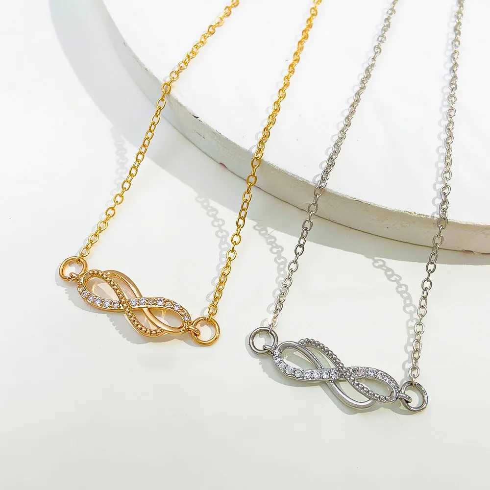 New Infinite Love Bracelet Korean Beach Charms Ankle Bracelet Rhinestone 8 Shape Bangle for Women Foot Jewelry Daily Wear W250121