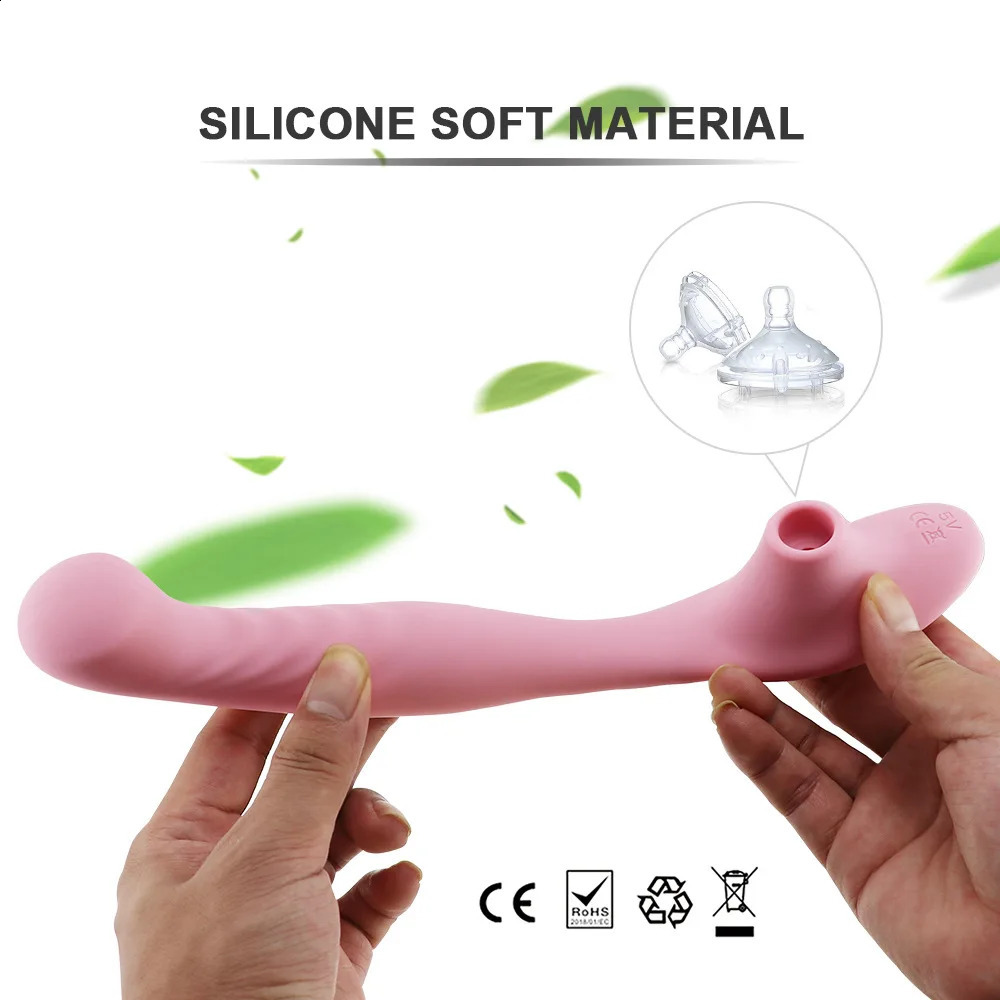 10 Modes Vibration Clit Tongue Vagina Nipples Suction Vibrator Silicone Rechargeable Clitoral Sucking Vibrator 250114
