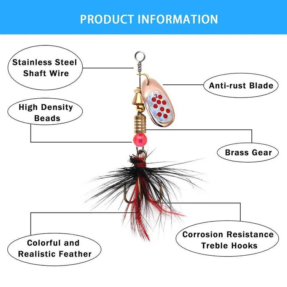 Metal Spoon Spinner Lure 2 to 8g 3.5g 10pcs/Lot Spoonbait Crankbaits Fishing Wobblers For Pike Crochet Set Bait TacklesXJ250122