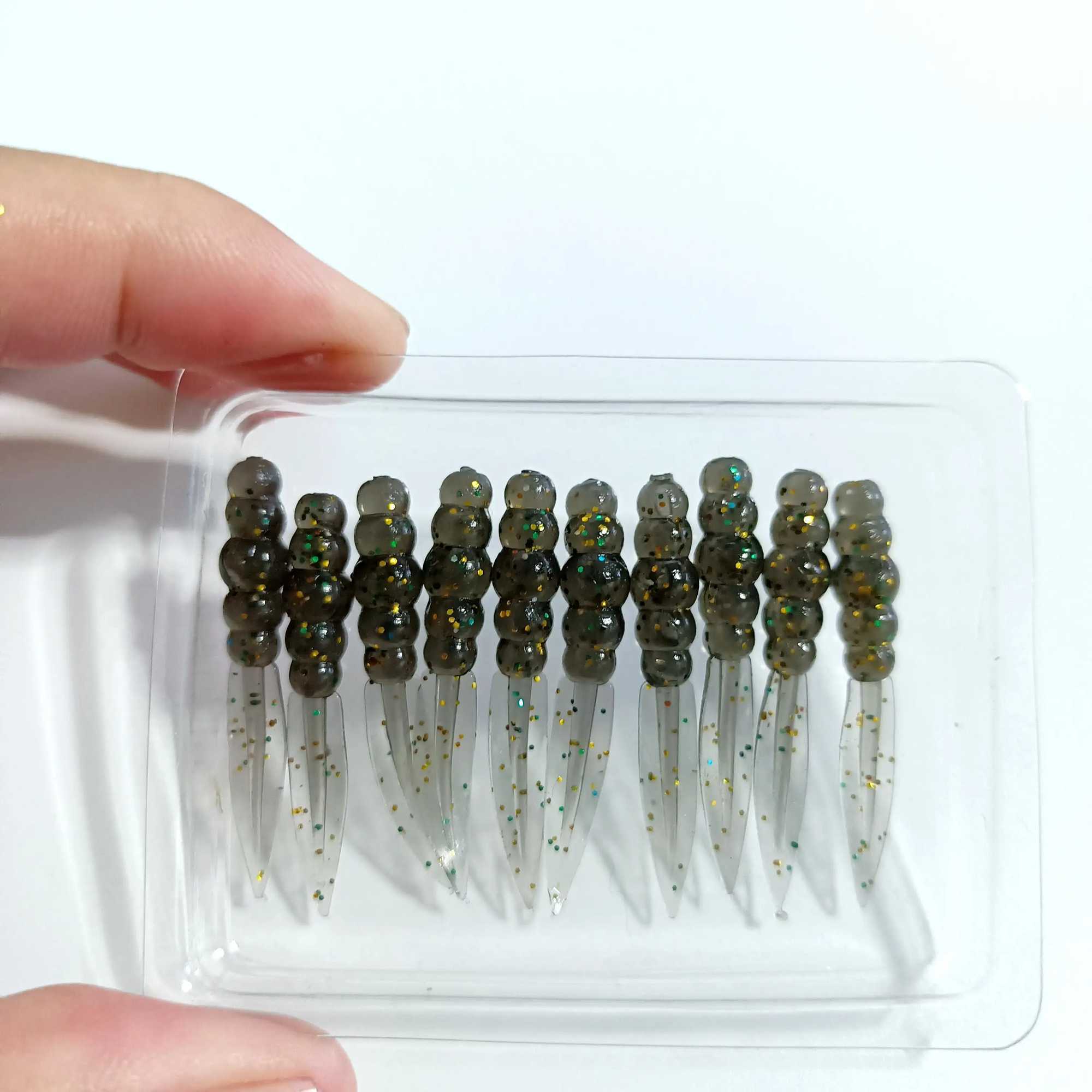 DUODUOYU 20PCS New Mini Soft Fishing Lure 0.3g/35mm Silicone Bait Swimbait Wobblers Worm bass Carp Rockfishing Fishing TackleXJ250122