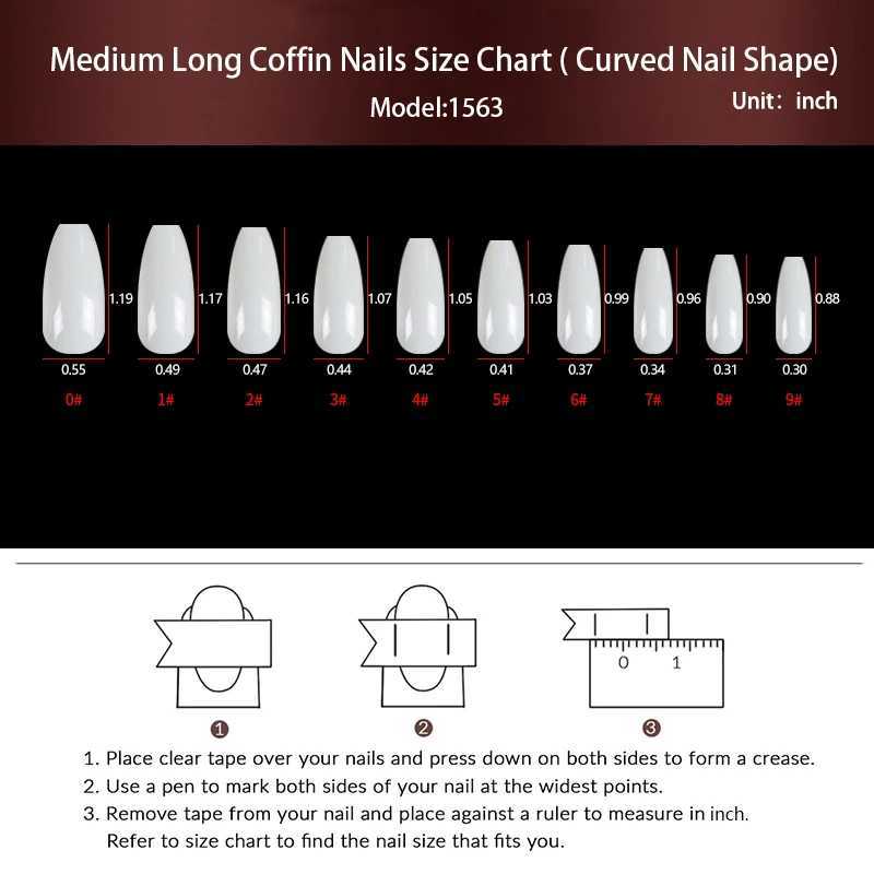 24 Pcs Medium-Long Coffin Press On Nails Pink Gradient Fake Nails Glossy French Style Reusable False Nails For girlsW250120