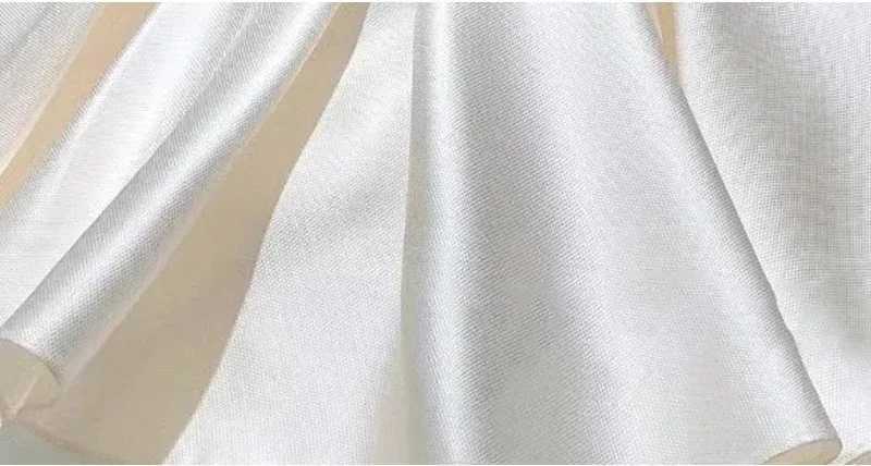 New Baby Girl Dress Bead Bow Newborn Baptist Dress Baby Girl Tutu 1st Birthday Party Dress Puff Sleeves Preschool Clothing X250203