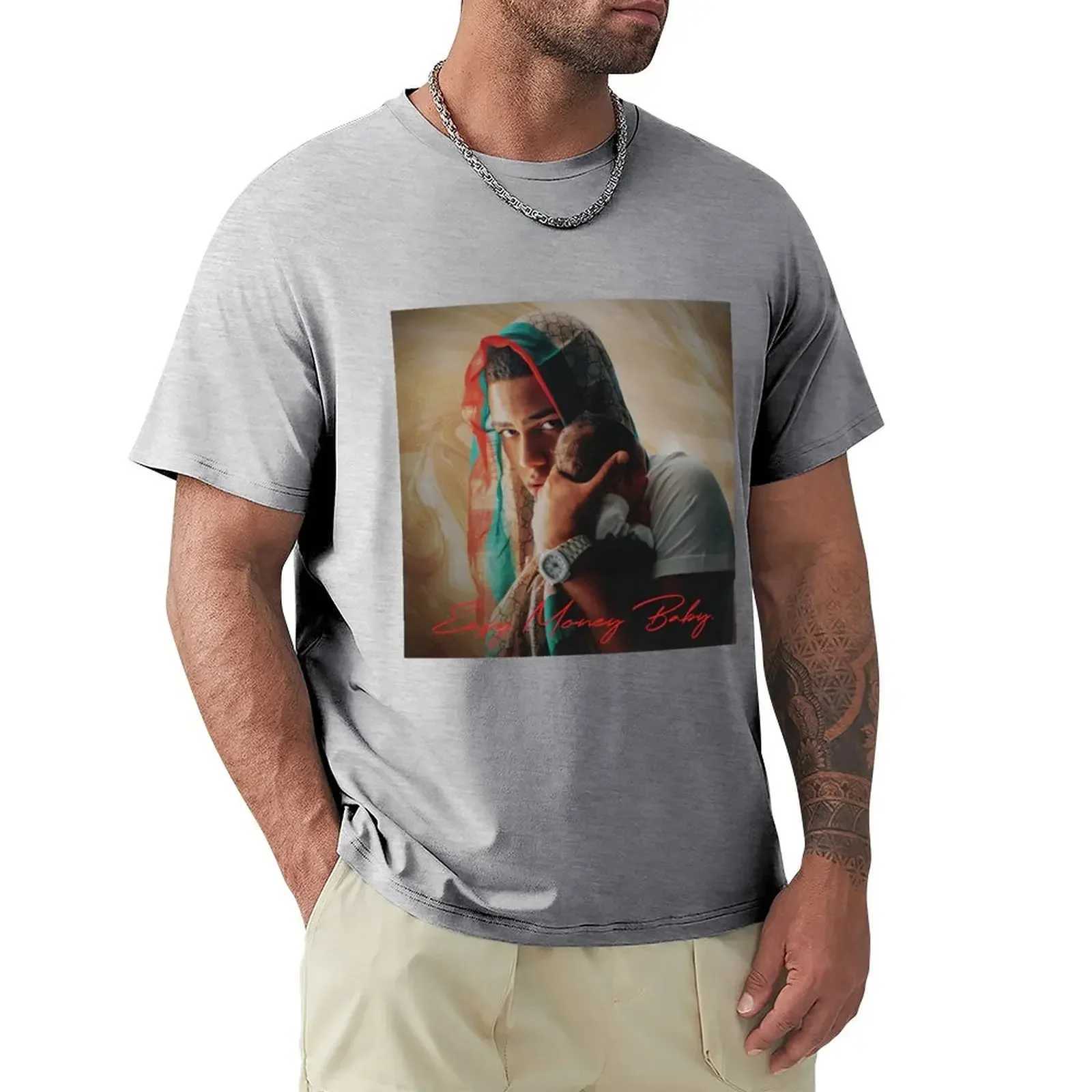 Myke Towers Easy Money Baby T-Shirt heavyweight oversized mens t shirt heavyweight Round Collar Outfits funny Summer fashionman X250203